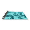 thumbnail image 2 of Ahgly Company Indoor Square Abstract Light Blue Modern Area Rugs, 5' Square, 2 of 4