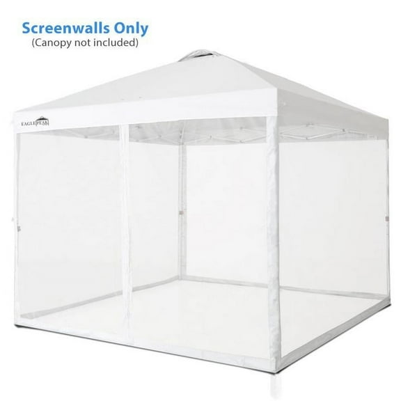 EAGLE PEAK Mesh Sidewalls for 10 x 10 ft Straight Leg Pop Up Canopy, White