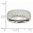thumbnail image 5 of Stainless Steel Brushed & Polished Textured 8mm Band, 5 of 9