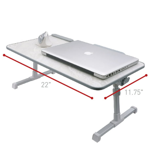 Macally Portable Laptop Table for Bed, [Large Size] Foldable & Height