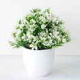 thumbnail image 3 of D-GROEE Artificial Potted Plants Plastic Faux Flowers Realistic Simulated Plants for Bathroom Home Office Desk Decoration, 3 of 7