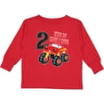 thumbnail image 3 of Inktastic Monster Truck How I Roll 2nd Birthday Boys Long Sleeve Toddler T-Shirt, 3 of 5