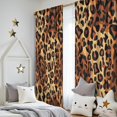 thumbnail image 5 of Blackout Kids Curtains,Orange and Brown Leopard Pattern Childrens Insulated Curtains Set Of 2,Bedroom Essentials,Toddler Room Decor 52"x84", 5 of 5