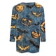 thumbnail image 4 of Camisa para mujer, moda informal, cuello cuadrado, manga 3/4, suelta, camiseta estampada de Halloween, top para mujer, 4 of 4