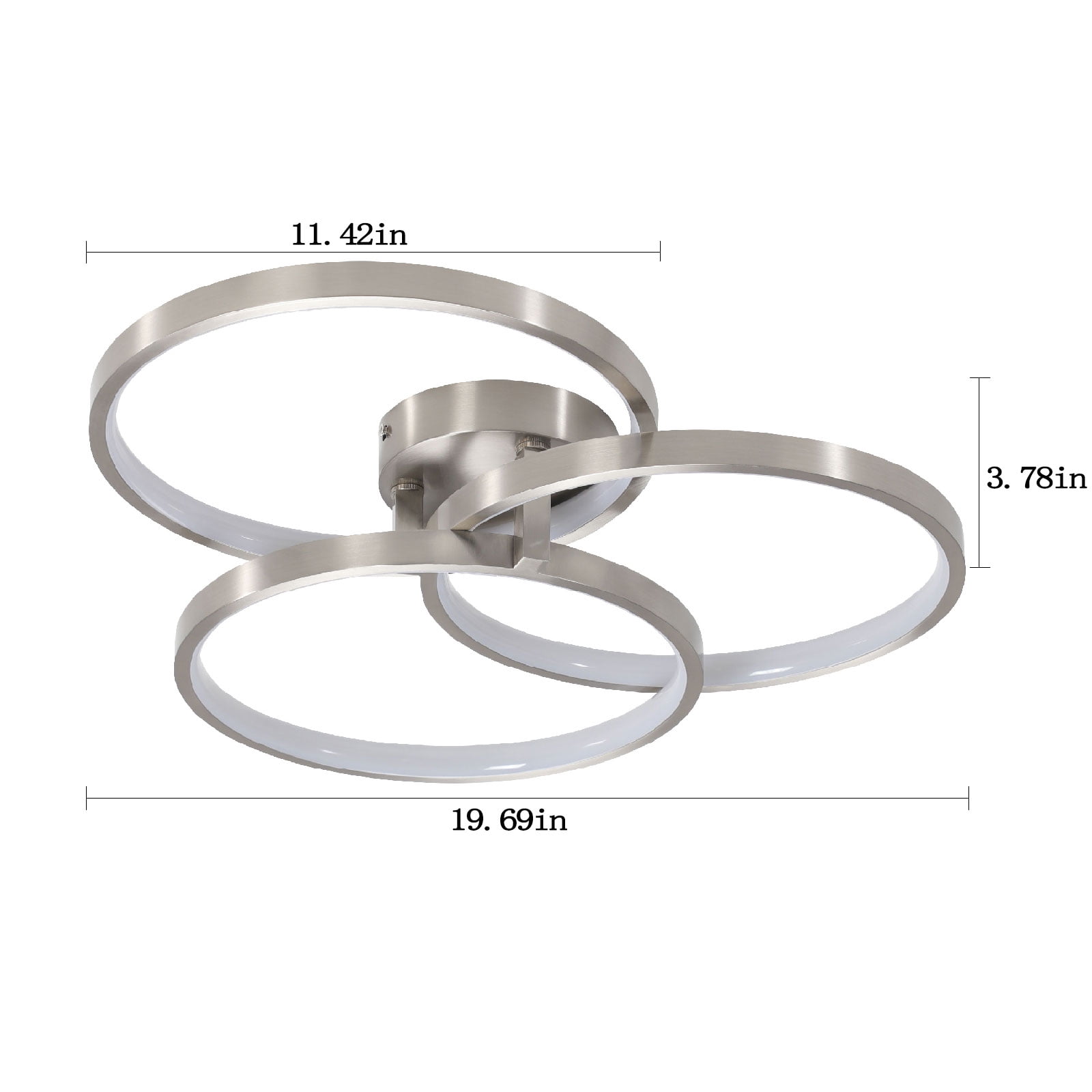Yesurprise LED Ceiling Light Fixture, Close to Ceiling Light with Acrylic Lampshade, Aluminum Alloy Flush Mount LED Ceiling Lamp for Hallway Bedrooms