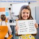 thumbnail image 4 of Pizarra Pequeña de Borrado en Seco, Mini Pizarra de Doble Cara Portátil para Estudiantes, Profesores, Kit de Útiles Escolares, Juego 1, 4 of 5