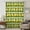 Green, variant on Lemon Summer Sheer Curtains 45 Inches Long, Watercolor Fruits Green Yellow Stripes Light Filering Curtains, Breathable Simi Curtain Privacy Drapes for Kitchen Bathroom Small Window Treatment