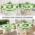 thumbnail image 7 of Green Tie Dye Sunburst Pattern Round Fitted Tablecloth with Elastic Edge,Dining Table Cover Waterproof,Outdoor Round Tablecloth for Camping,Dining,Indoor and Outdoor, 7 of 7