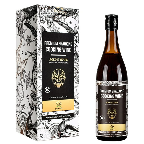 Soeos Shaoxing Cooking Wine, 21.64 fl. oz (640 ml) Shaoxing Wine