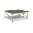 thumbnail image 3 of Convenience Concepts Oxford 36" Square Coffee Table, Driftwood/White, 3 of 3