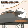 thumbnail image 5 of INTER HUT 8x8 Metal Patio Gazebo, Outdoor Gazebo Canopy Tent for Backyard, 5 of 10