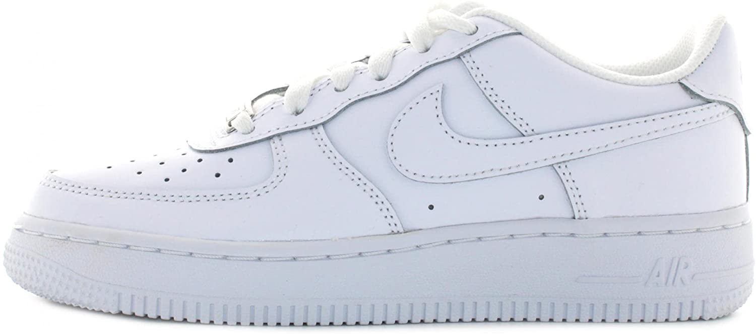 Nike Unisex Air Force 1 LE (GS) Sneaker, Kids, White/White, 4.5Y M