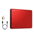 thumbnail image 1 of Disco duro de estado sólido SSD Computadora portátil Type-C USB 3.0 Disco duro móvil de 2TB de velocidad rápida, rojo kenally EL001897-01B, 1 of 2