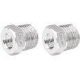thumbnail image 1 of HAHDAXIA Bague Hexagonale Réductrice en Acier Inoxydable, 3/4 Pouces NPT Mâle vers 1/2 Pouces NPT Femelle, Raccord de Tuyau de Réducteur (Lot de 2), 1 of 6