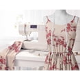 thumbnail image 6 of Soimoi Minky Red Fabric By the Yard - 56 Inch Wide -Floral & Leaf Floral Pattern Fabric - Botanical and Elegant Designs for Various Uses Printed Fabric, 6 of 6