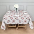 thumbnail image 3 of White Cow Strawberry Pattern Square Tablecloth,Waterproof Square Table Cover,Wipeable Spillproof Washable Table Cover for Home Kitchen Party Decor 60"x60"(152x152cm), 3 of 6