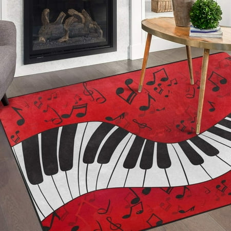 Zc5hao Music Piano Non Slip Area Rug For Living Dinning Room Bedroom Kitchen 1 7 X 2 6 X 31 Inches 50 X 80 Cm Music Piano Nursery Rug Floor Carpet Yoga Mat Walmart Canada