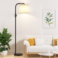 thumbnail image 6 of Floor Lamp - Floor Lamps with 9W 𝐋𝐄𝐃 Bulb, Standing Lamps for Living Room with Adjust Head, Modern Standing Tall Light Rotary Switch for Office, 6 of 6