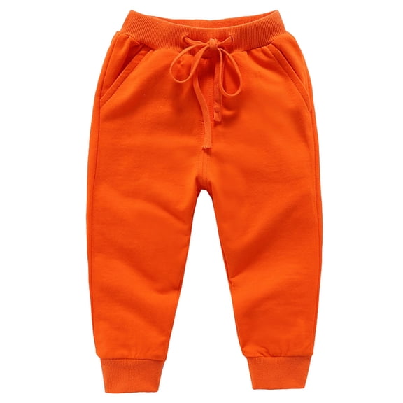 VUHXZWAF Boys Pants Drawstring Sports Casual Trousers Kids Sweatpants Joggers with Pockets Size 6-7 Years