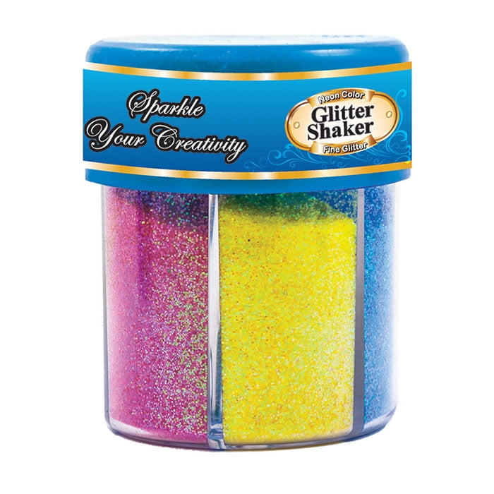 BAZIC 6 Colour Fine Glitter Shaker