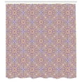 thumbnail image 3 of Aztec Shower Curtain, Classic Colorful Cross Stitch Style Background with Russian Influences Asian Pattern, Fabric Bathroom Set with Hooks, 69W X 84L Inches Extra Long, Multicolor, by Ambesonne, 3 of 3