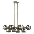 thumbnail image 2 of Trend Lighting TP20036AB Lunette 10-Light Aged Brass Island Pendant, 2 of 2