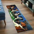 thumbnail image 3 of Abstract Animal Runner Rug for Hallway 2x6ft, Dog In The Room Play Poker Games Non Slip Floor Mat Washable Low-Profile Indoor Carpet for Living Room, Bedroom, Dining Room, 3 of 9