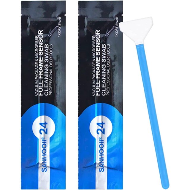 SANHOOII 20 Pack DSLR or SLR Mirrorless Digital Camera Cleaning kit, (No Cleaning Solution) Dry Full Frame Sensor Cleaning Swab