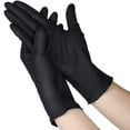 thumbnail image 1 of Guantes de Nitrilo, 100 Guantes de Nitrilo Desechables Medianos Negros, 1 of 5