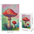 thumbnail image 2 of Mystical Mushroom Forest Puzzle – 1000 pcs Wooden Jigsaw for Adults – Calming Hobby and Stunning Nature Art Gift for Botanical Enthusiasts, 2 of 8