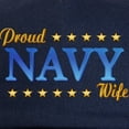 thumbnail image 2 of CafePress - Proud Navy Wife Cap - Adjustable 100% Brushed Unisex Casual Cotton Baseball Cap, Beige, 1, 2 of 2