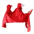 thumbnail image 2 of DYNWAVECA Cycling Bike Raincoat Rain Cape Poncho Cloth Rainproof Double Poncho - Red, as described, 2 of 10