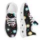 thumbnail image 1 of Zapatos planos con estampado de dientes enrejados de dibujos animados para mujer, zapatillas informales de malla transpirable para mujer, 1 of 6