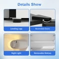 thumbnail image 5 of BANGSON 4.0 Cu.Ft Small Fridge with Freezer,Samll Refrigerator with Freezer, 2 Doors, Compact Fridge for Apartment Bedroom Dorm and Office, 5 Settings Temperature Adjustable, Black, 5 of 6