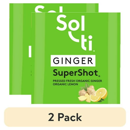 (2 pack) Sol-Ti SuperShot Ginger Living Beverage 2.1 fl oz