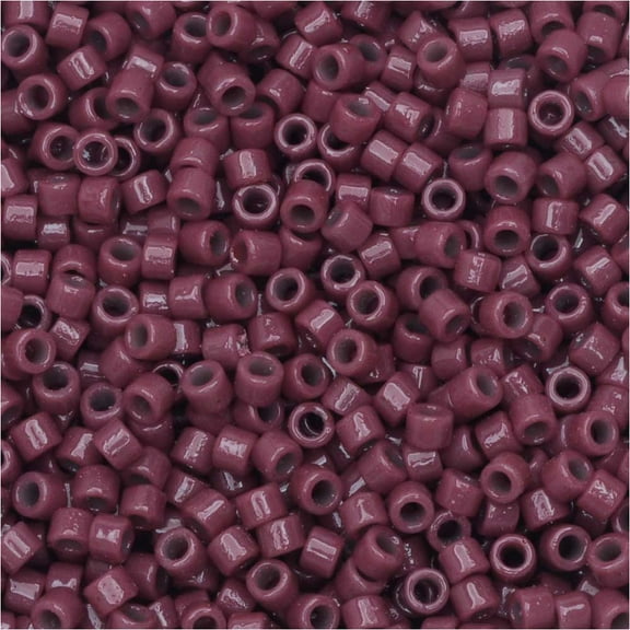 Miyuki Delica Seed Beads, 11/0 Size, #DB2355 Duracoat Grape Purple, 7.2 Grams