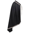 thumbnail image 7 of LEKWK Mens Medieval Half Shoulder Cape Renaissance Cloak with Embroidered Trim Lightweight Classic Halloween Costume Gothic Wizard Cosplay, 7 of 7