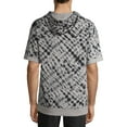 thumbnail image 3 of No Boundaries Men's and Big Men's Tie Dye Short Sleeve Hoodie, up to Size 5XL, 3 of 6