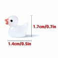 thumbnail image 2 of LAMIRO 20 Pack Glow in the Dark Rubber Ducks Mini Luminous Resin Sculptures Diy Craft Party Decor Potted Plant Accents, 2 of 7