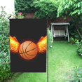 thumbnail image 3 of MKHERT Basketball Garden Flag Banner Decorative Flag for Wedding Party Yard Home Outdoor Decor 12x18 inch, 3 of 3