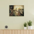 thumbnail image 4 of AEFER Christian Wall Art Last Supper Wall Decor-The Last Supper Painting Canvas Print Art, Jesus Last Supper Picture Art For Living Room Dinning Room Frame: 24x20inch(60x50cm), 4 of 5