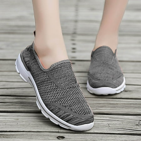 

dyfzdhu men couple summer fashion mesh breathable elastic band non slip walking shoes outdoor leisure sports shoes