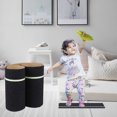 thumbnail image 4 of HINTRMENT 1Set Non Skid Sticker Black PVC Pet Rectangular Safety Tape for Staircase Public Transportation 5.9x24in, 4 of 5