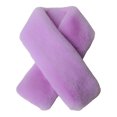 thumbnail image 2 of Naierhg Winter Scarf Cross Scarf Faux Rabbit Fur Double-sided Thickened Soft Washable Keep Warm Pure Color Autumn Winter Women Neck Warmer Collar Scarf for Outdoor Purple, 2 of 8