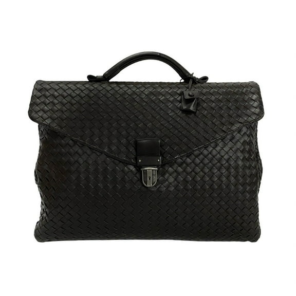 Pre-Owned BOTTEGA VENETA Intrecciato Leather Business Tote Bag/Handbag, Brown, 39930 (Good)