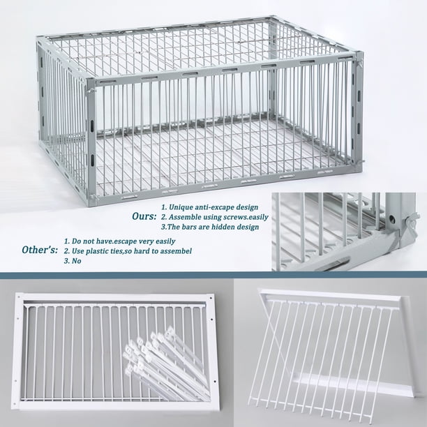 Humane Live Pigeon Trap, Safe Bird Catcher Cage with One-Way Entry