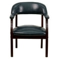 thumbnail image 3 of Navy Vinyl Luxurious Conference Chair with Accent Nail Trim, 3 of 9