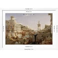 thumbnail image 5 of Art.com The Course of Empire: the Consummation of the Empire, C.1835-36 Giclee Print by Thomas Cole, White Frame Wall Art, 44" x 32", 5 of 5