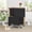 Basic black model, variant on Double Cat Litter Box Enclosure, 2 Level Dual Litter Box Furniture with Scratching Post and Litter Mat, Cat Litter Box Furniture for 2 Litter Boxes, Black Slotted Door