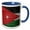 Blue/White, variant on 3drose, National Flag of Jordan Painted onto a Brick Wall Jordanian, 15oz Mug